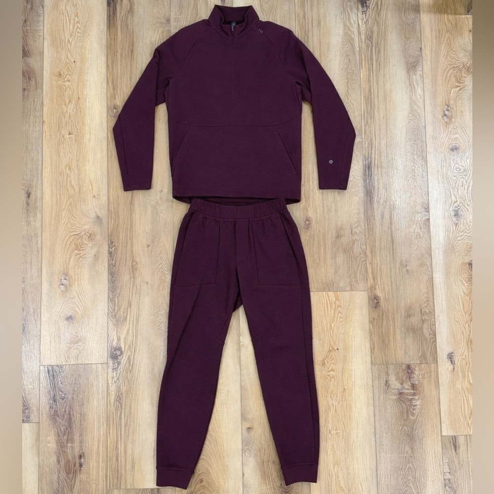 Burgundy Tracksuit Set